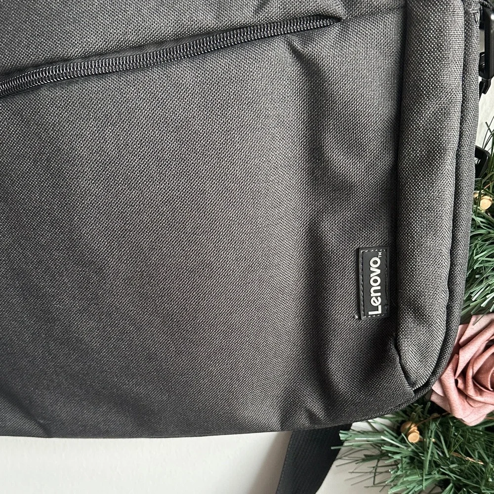 Lenovo Black Laptop Bag with Shoulder Strap